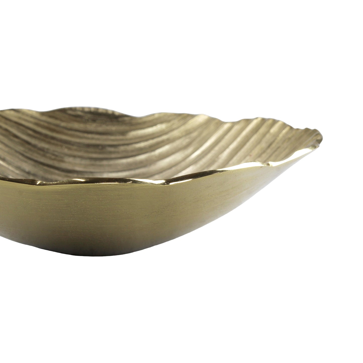 Golden Decor Aluminum Bowl - Add Glamour to Your Home Decor