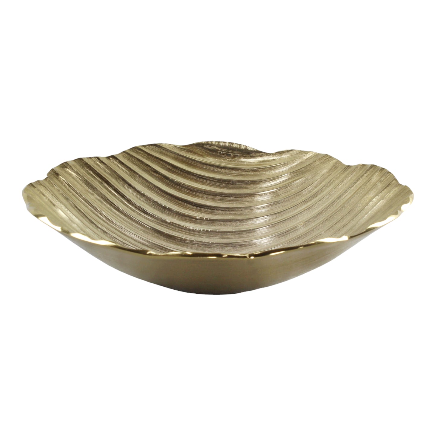 Golden Decor Aluminum Bowl - Add Glamour to Your Home Decor