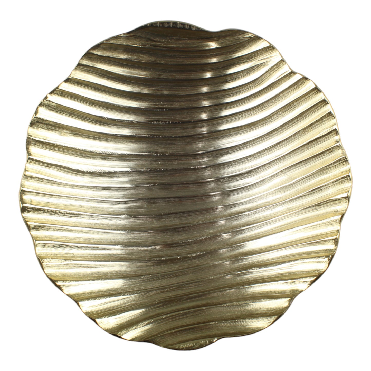 Golden Decor Aluminum Bowl - Add Glamour to Your Home Decor