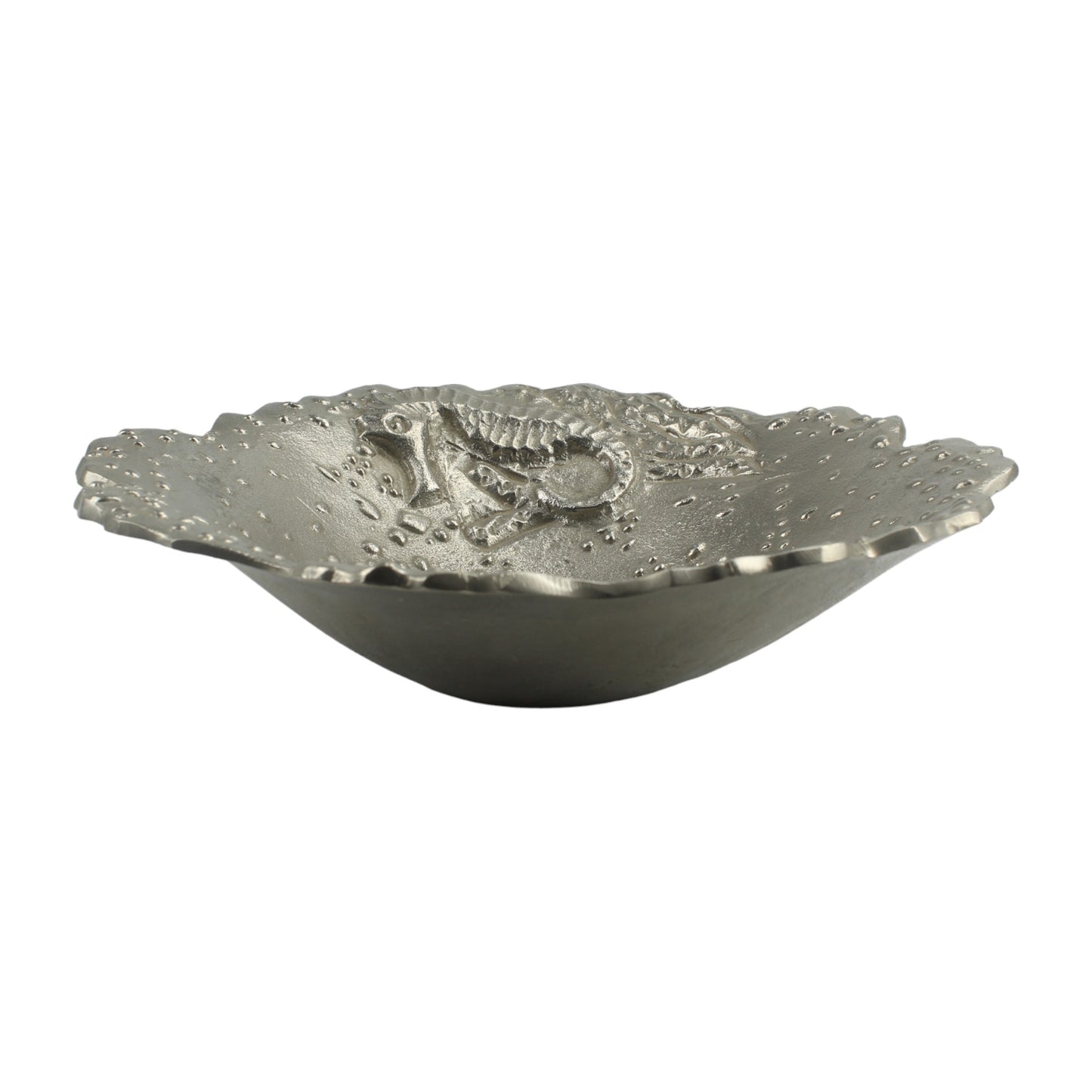 Exquisite Handcrafted Antique Gold Seahorse Design Decorative Bowl - Elevate Your Home Decor!