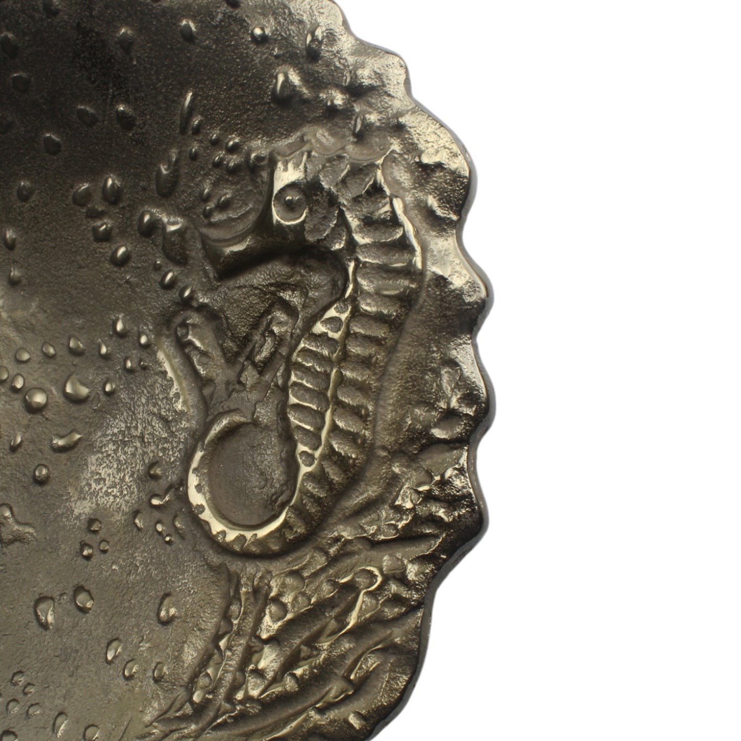 Exquisite Handcrafted Antique Gold Seahorse Design Decorative Bowl: Elevate Your Home Decor with Coastal Charm!