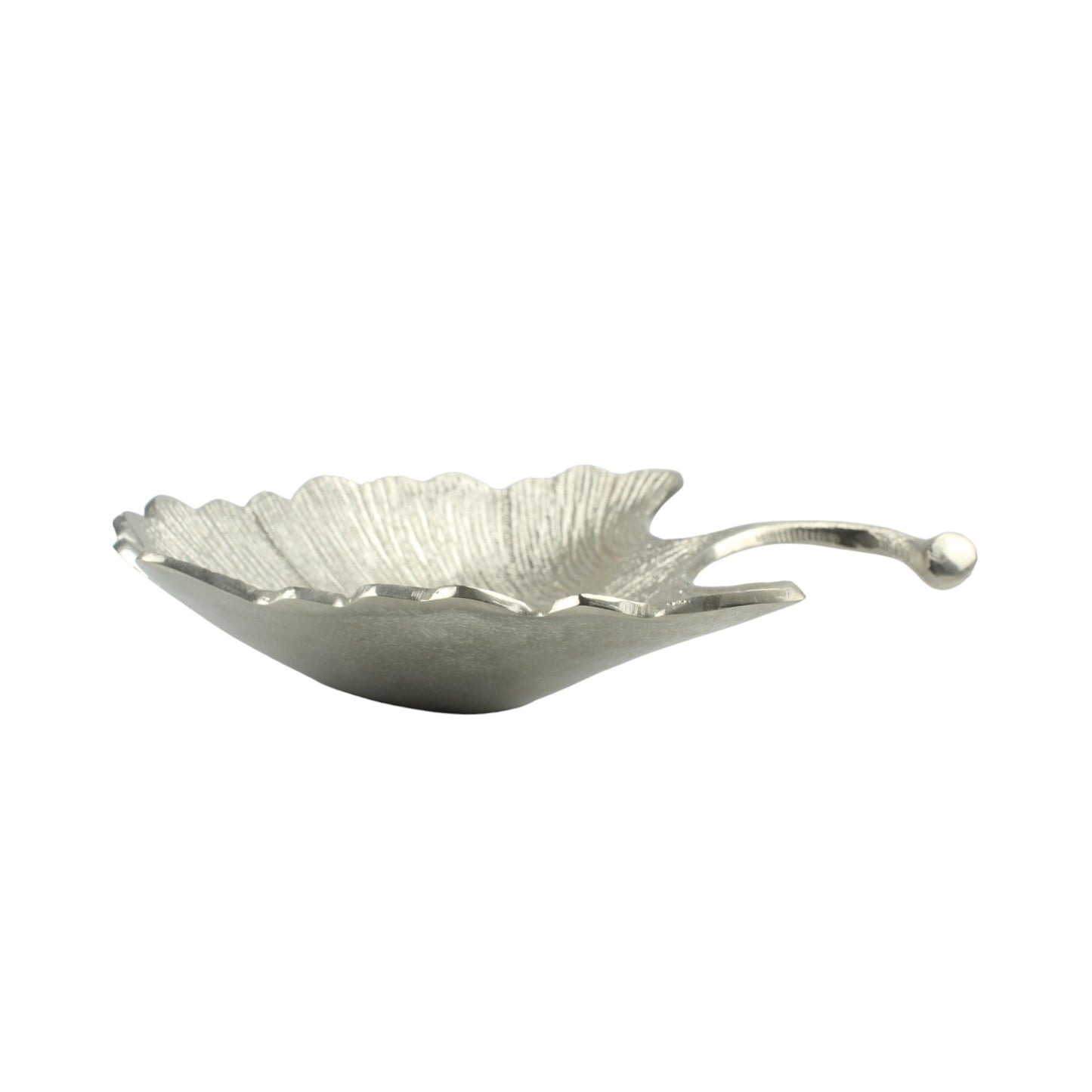 Silver Aluminum Leaf Decorative Bowl: Nature-Inspired Elegance for Your Home Decor