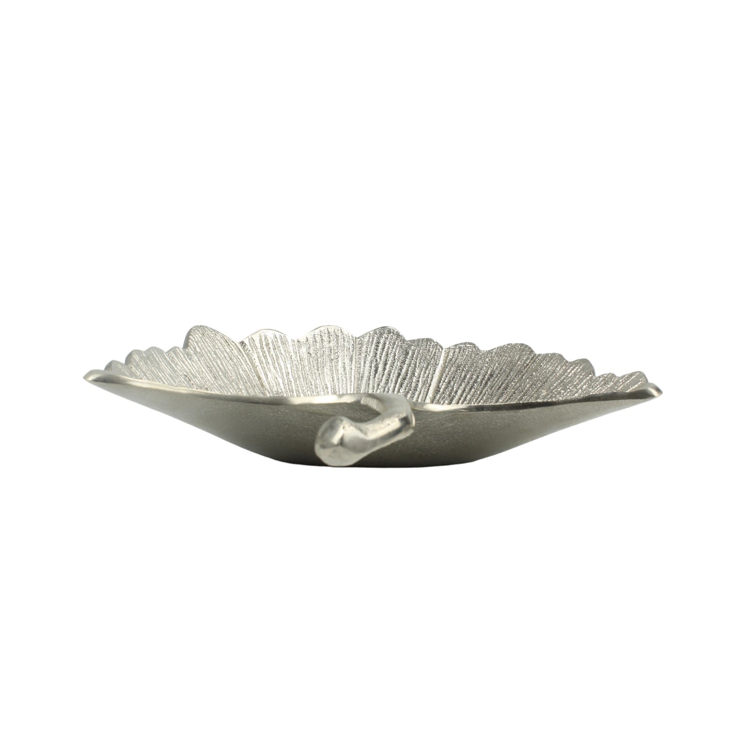 Silver Aluminum Leaf Decorative Bowl: Nature-Inspired Elegance for Your Home Decor