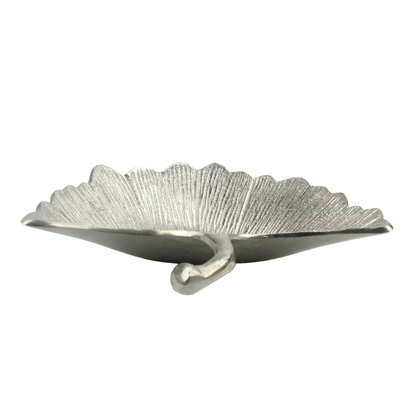 Silver Aluminum Leaf Decorative Bowl: Nature-Inspired Elegance for Your Home Decor