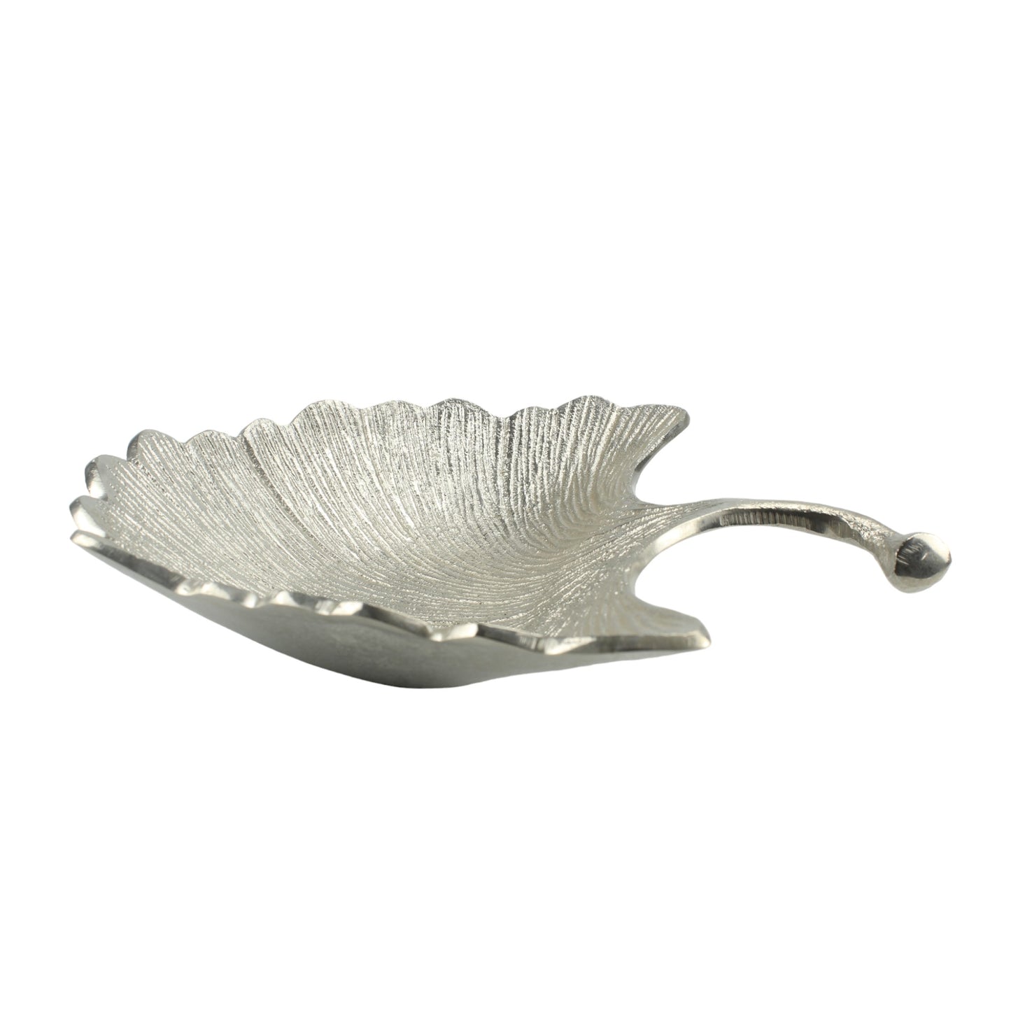 Silver Aluminum Leaf Decorative Bowl: Nature-Inspired Elegance for Your Home Decor