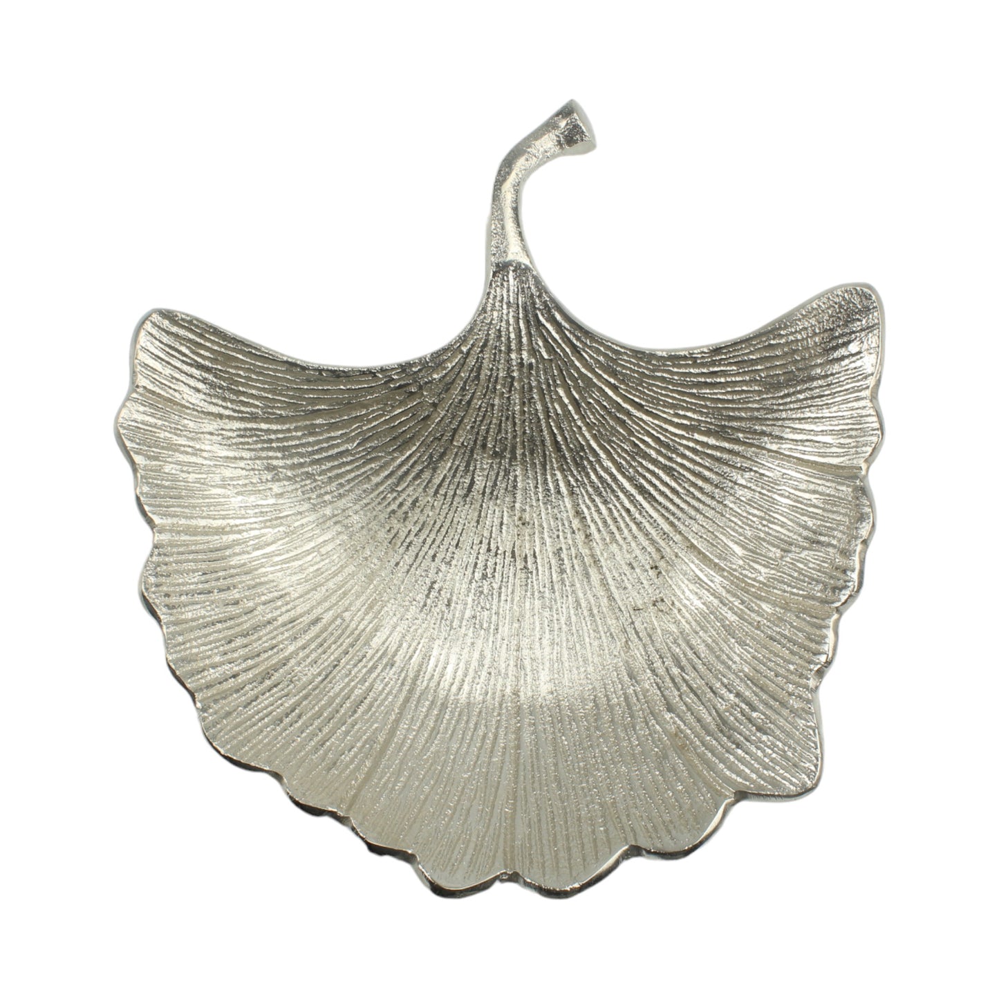Silver Aluminum Leaf Decorative Bowl: Nature-Inspired Elegance for Your Home Decor