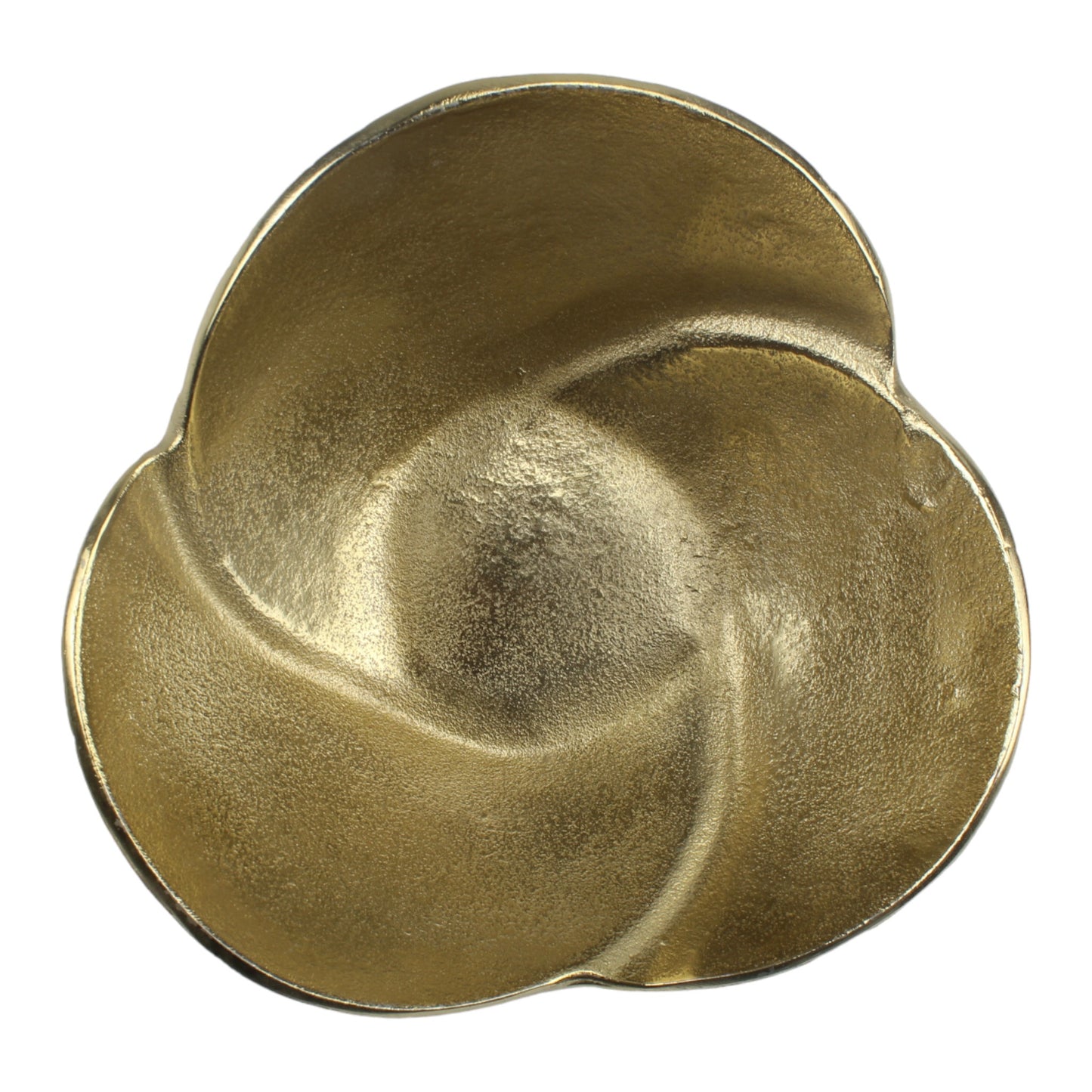 Golden Aluminum Flower Decorative Bowl: Radiant Elegance for Your Home Décor