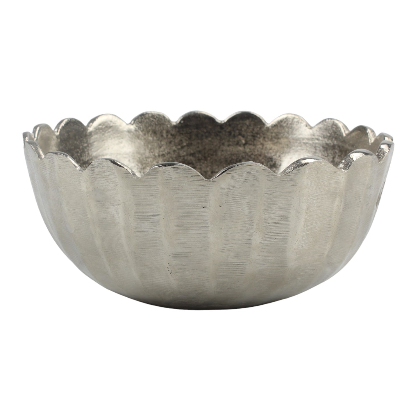 Silver Aluminum Decorative Bowl: Modern Simplicity for Your Home Décor