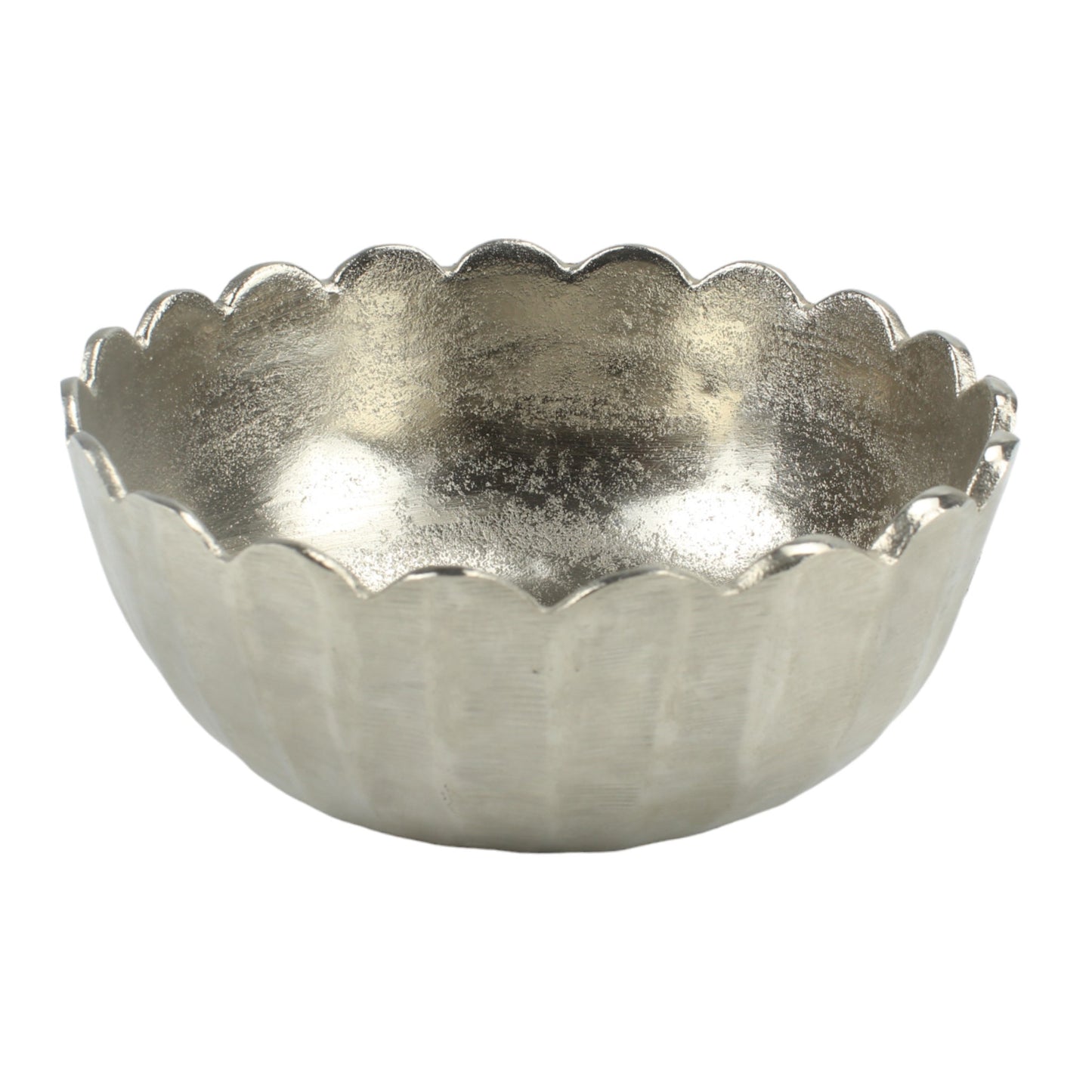 Silver Aluminum Decorative Bowl: Modern Simplicity for Your Home Décor