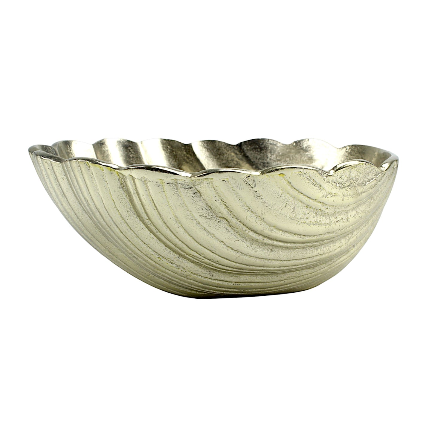 Silver Shell Decorative Bowl: Elegant Accent for Stylish Home Décor