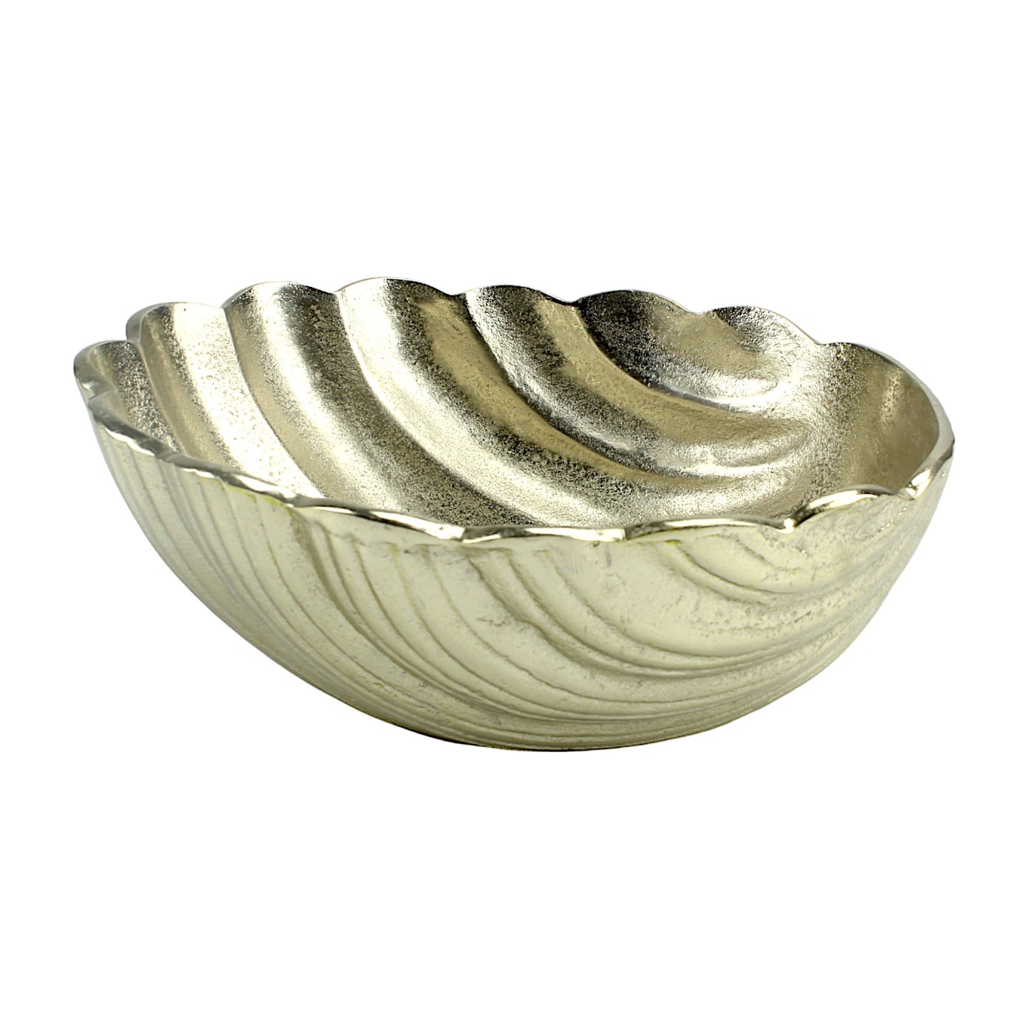 Silver Shell Decorative Bowl: Elegant Accent for Stylish Home Décor