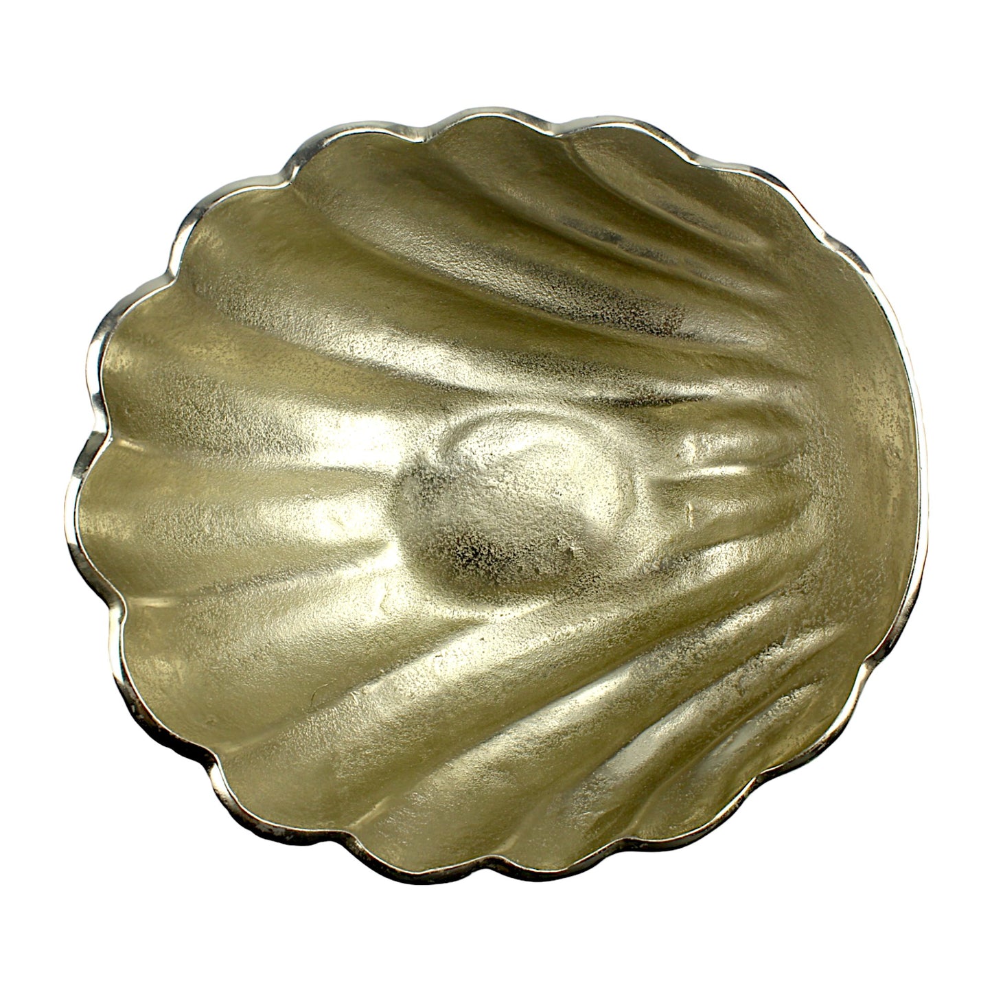 Silver Shell Decorative Bowl: Elegant Accent for Stylish Home Décor