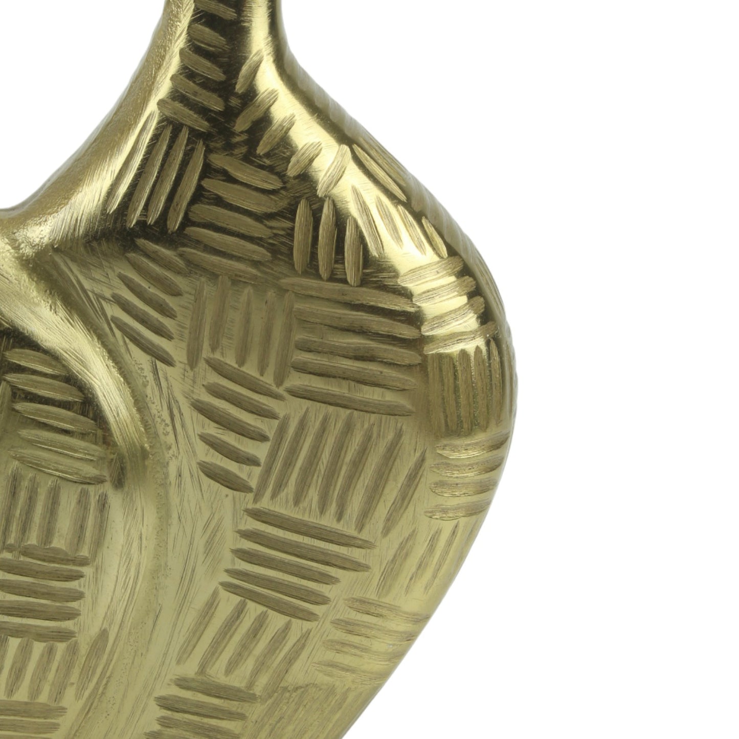 Handcrafted Golden Aluminium Two-Joint Flower Vase: Artisanal Elegance for Stunning Floral Arrangements