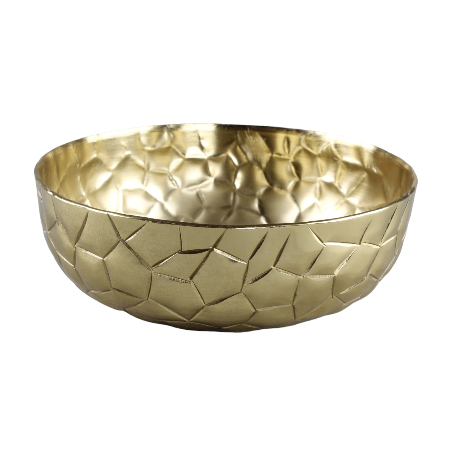 Elegant Handcrafted Zigzag Lines Serving Bowl: Stylish Tableware Accent