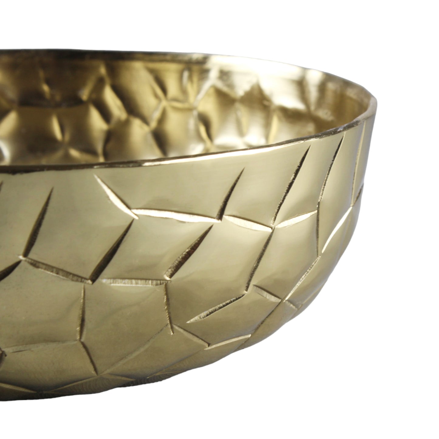 Elegant Handcrafted Zigzag Lines Serving Bowl: Stylish Tableware Accent