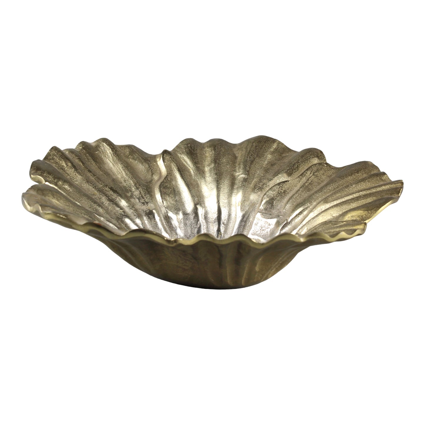Golden Flower Decorative Bowl - Elegant Home Accent