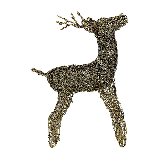 Black Iron Wire Handcrafted Christmas Deer – Stylish Holiday Decor | Hind Decor