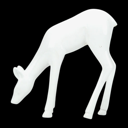 White Handcrafted Aluminum Deer – Elegant Christmas & Holiday Decor | Hind Decor