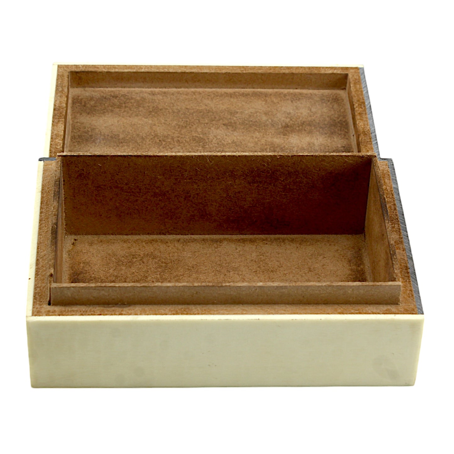 Chevron Patterned Bone Inlay Wooden trinket Box – Modern Elegance
