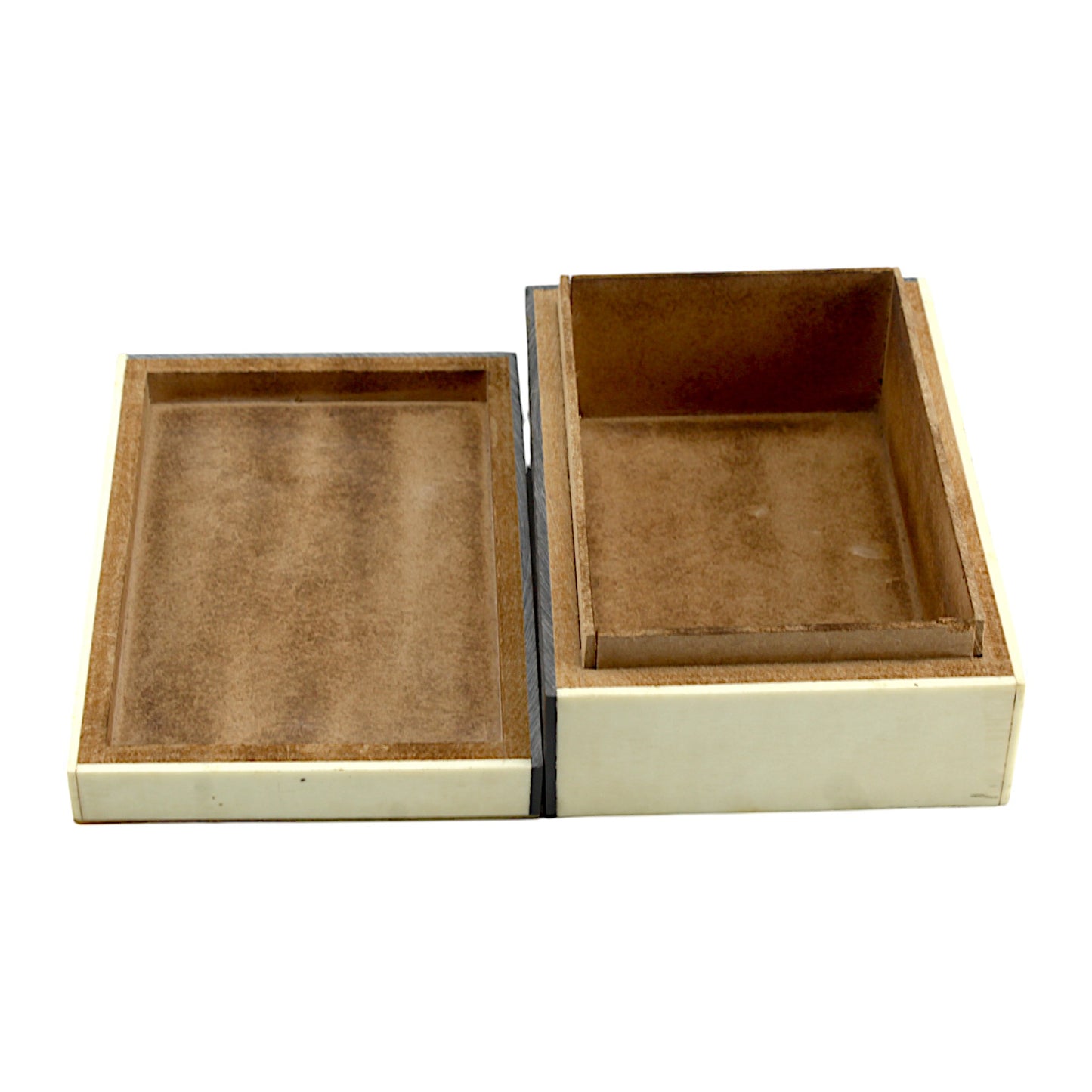 Chevron Patterned Bone Inlay Wooden trinket Box – Modern Elegance