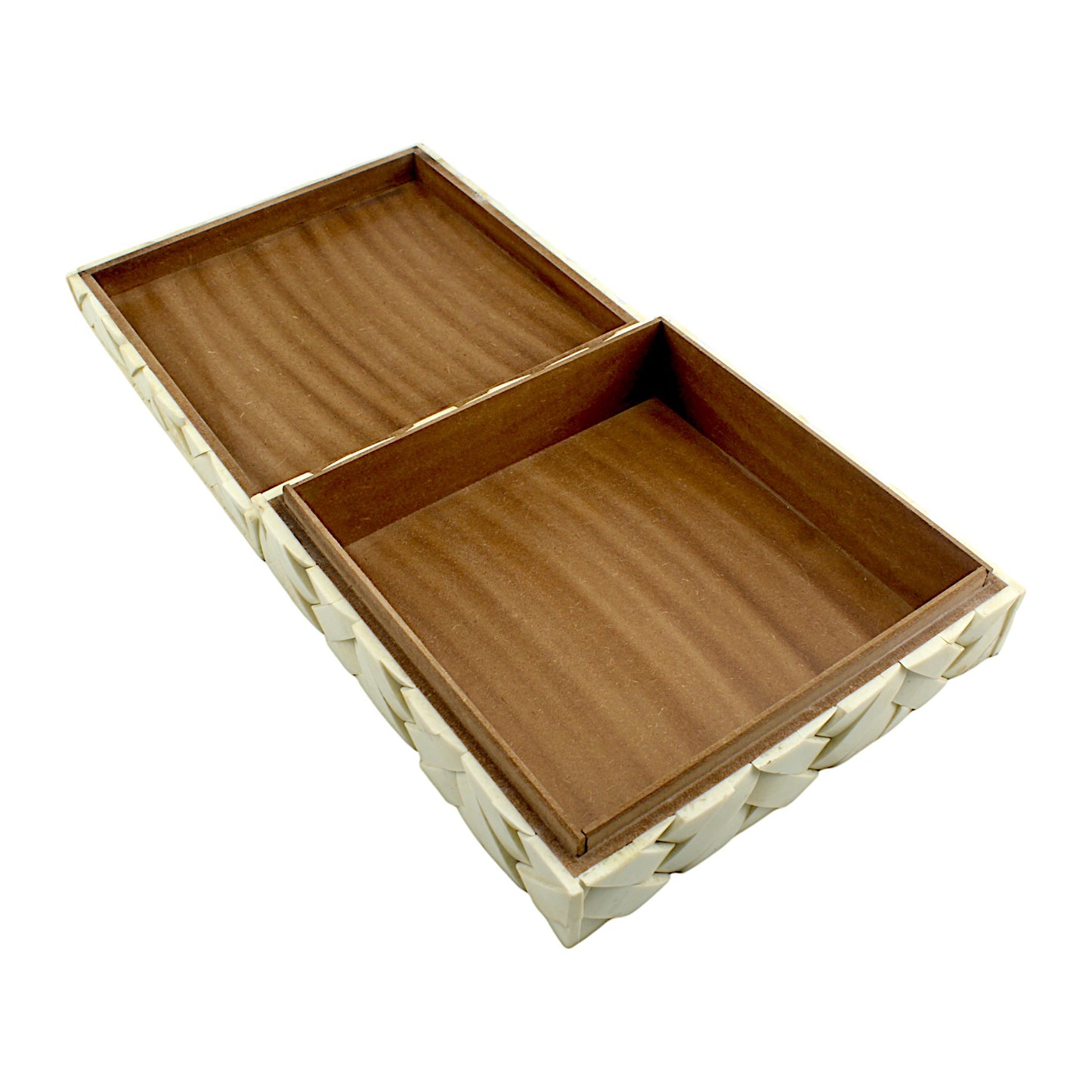 Handmade White Bone Inlay Trinket Box – Elegant Storage for Your Treasures