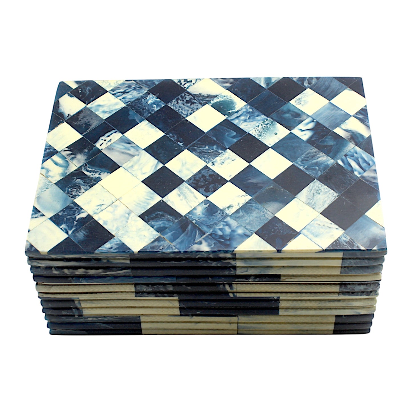 Blue Resin Trinket Box – Sleek Decorative Storage Box for Keepsakes