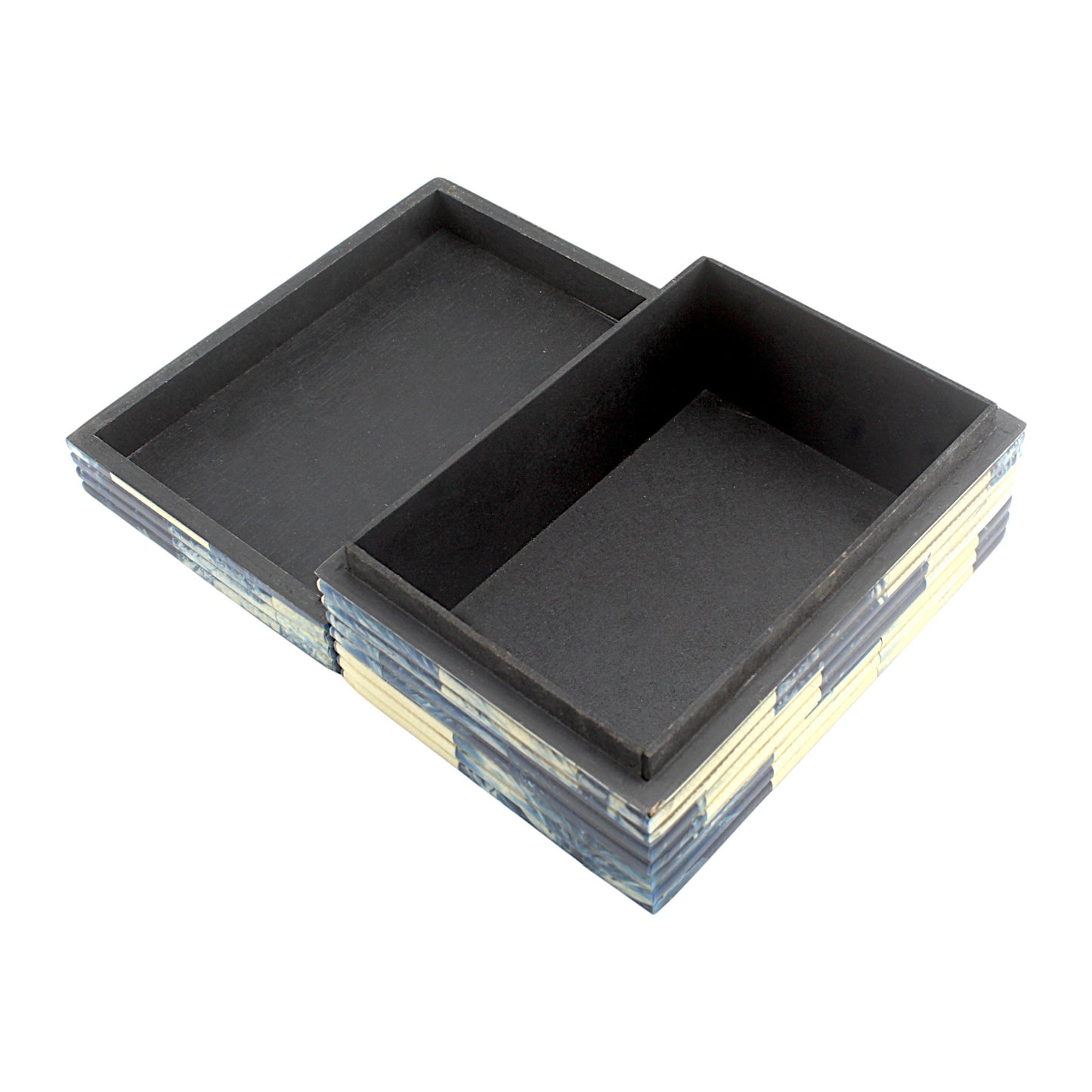 Blue Resin Trinket Box – Sleek Decorative Storage Box for Keepsakes