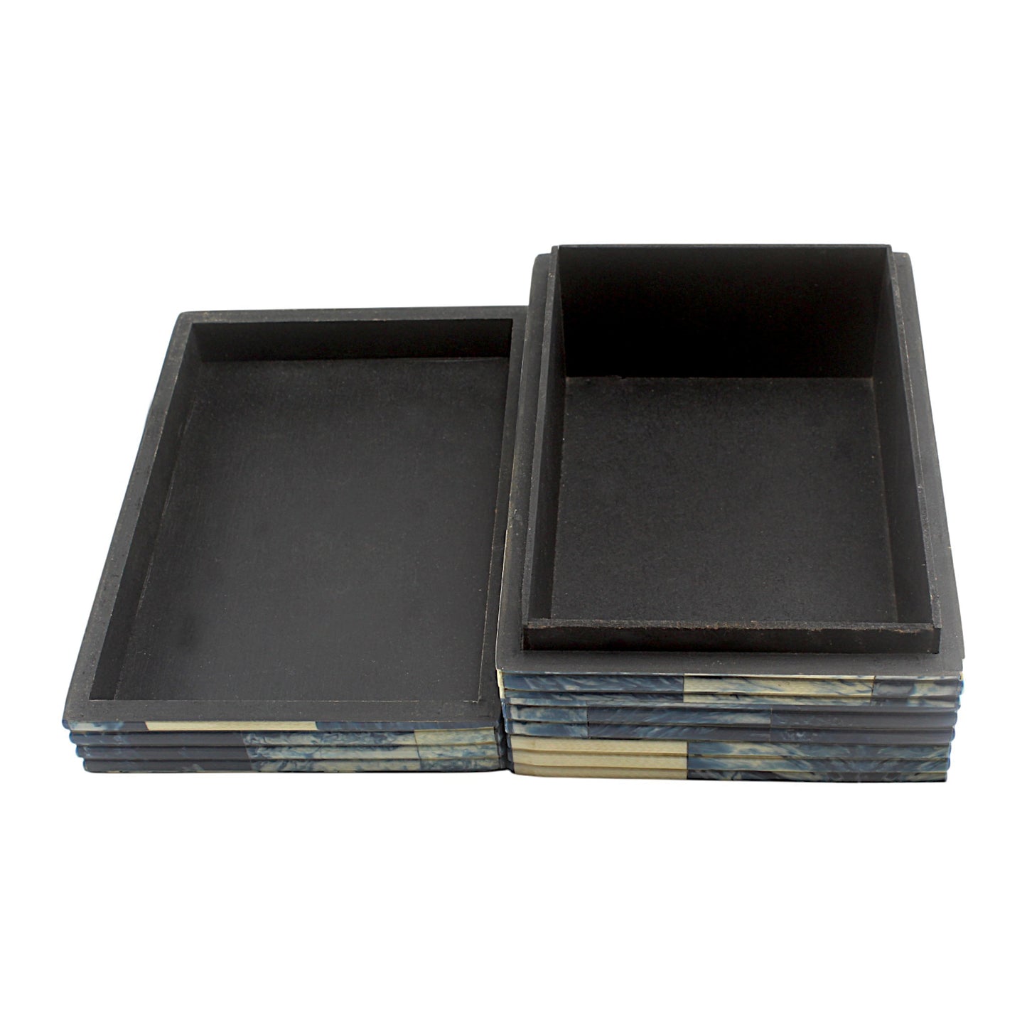 Blue Resin Trinket Box – Sleek Decorative Storage Box for Keepsakes