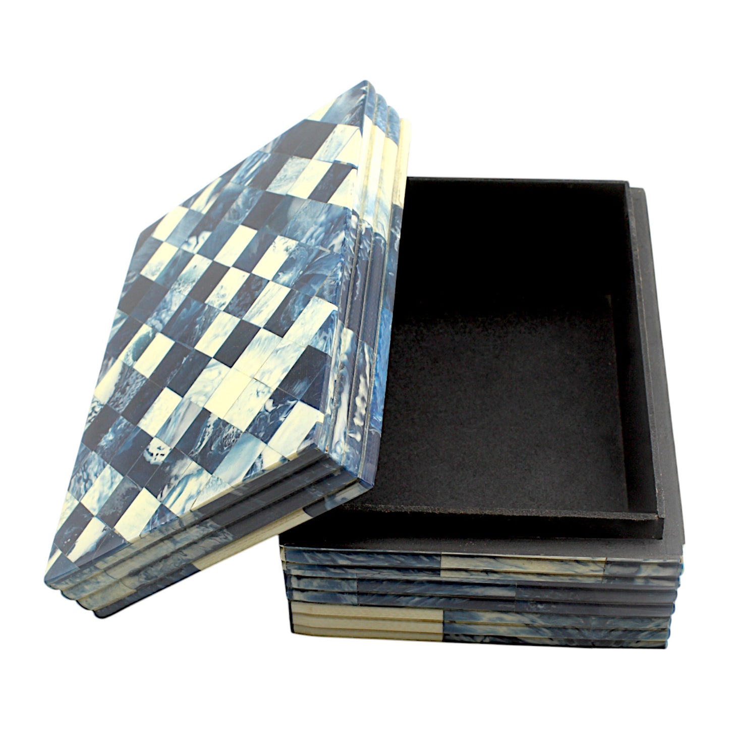 Blue Resin Trinket Box – Sleek Decorative Storage Box for Keepsakes
