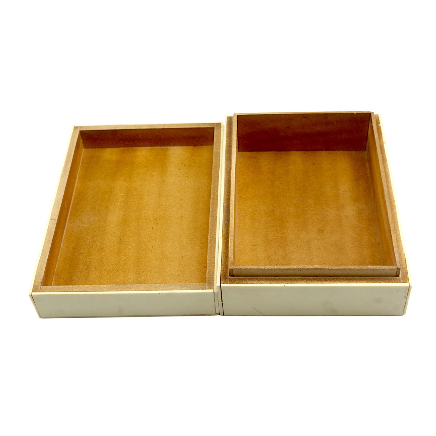 Handmade White Resin Rectangular Trinket Box – Simple & Elegant Storage Solution