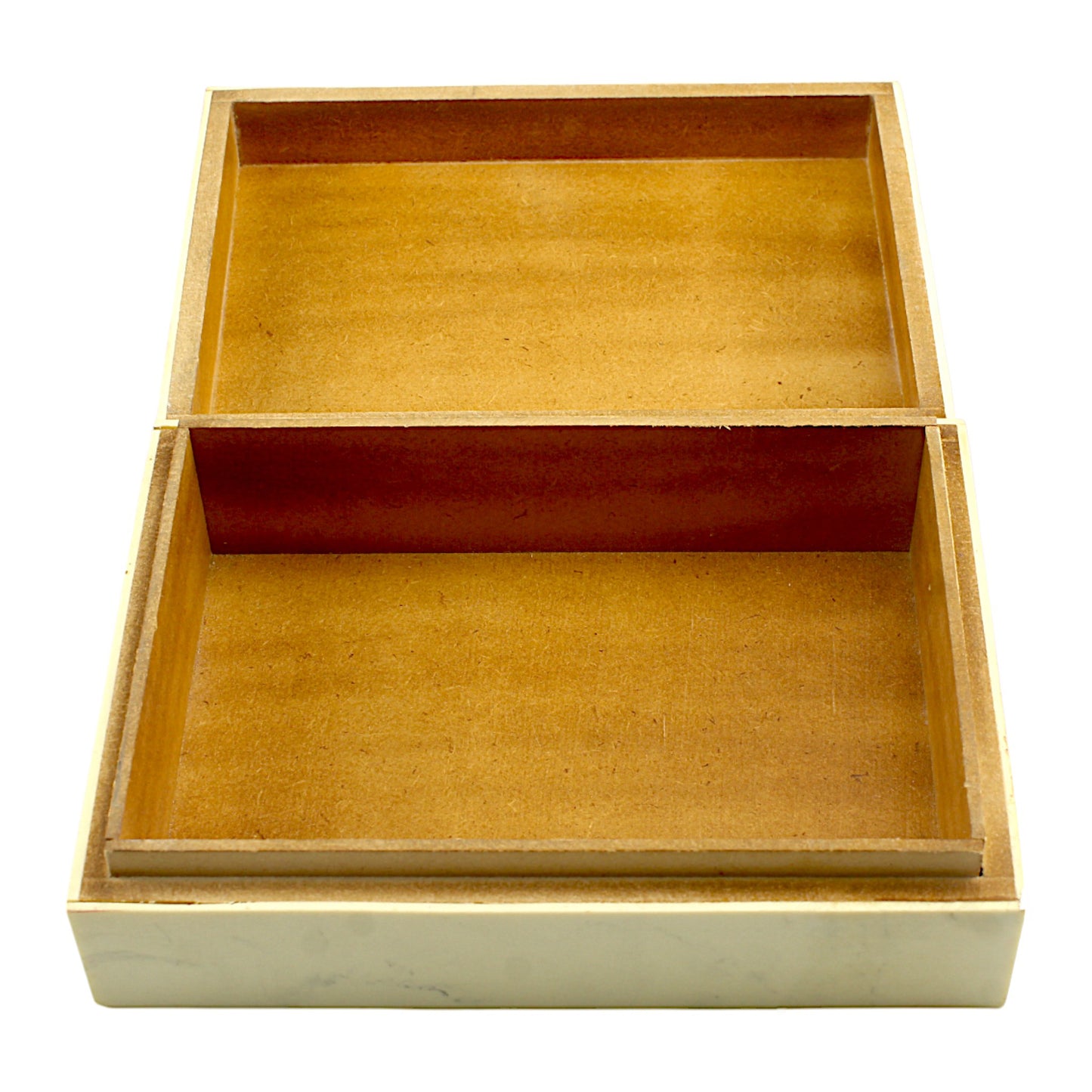 Handmade White Resin Rectangular Trinket Box – Simple & Elegant Storage Solution