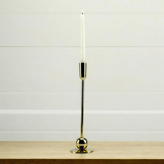 Sleek Gold: Modern Aluminum Small Candle Holder | Chic Home Decor Accent