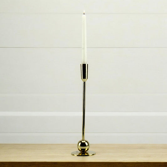 Sleek Gold: Modern Aluminum Small Candle Holder | Chic Home Decor Accent