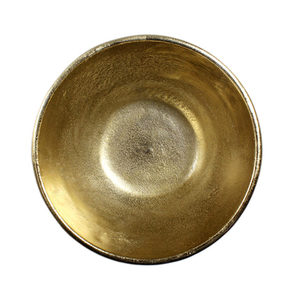 Elegant Handcrafted Round Decor Serving Bowl: Timeless Tableware Accent