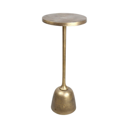 15.5 Inch Metal Side Table | Classic Pedestal Accent Table for Living Room (19 Inch Height)