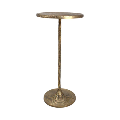 12 Inch Tall Metal Accent Table | Decorative Pedestal Side Table for Home Decor (25.5 Inch Height)