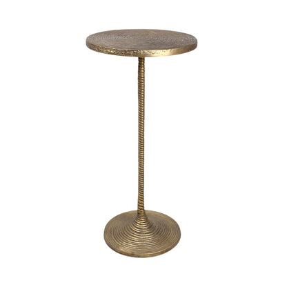 12 Inch Tall Metal Accent Table | Decorative Pedestal Side Table for Home Decor (25.5 Inch Height)