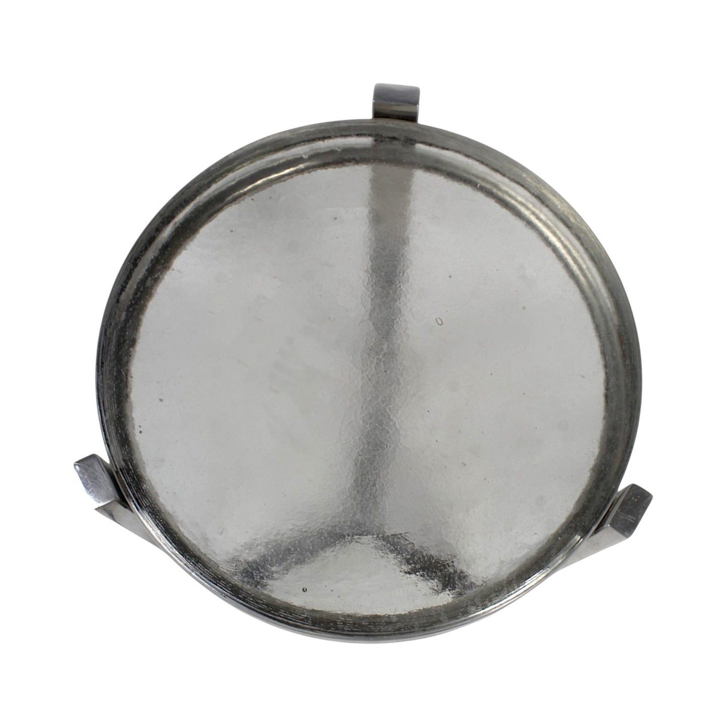 11.5 Inch Metal Accent Side Table with Lid Top | Modern Compact Utility Table (21 Inch Height)