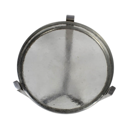 11.5 Inch Metal Accent Side Table with Lid Top | Modern Compact Utility Table (21 Inch Height)