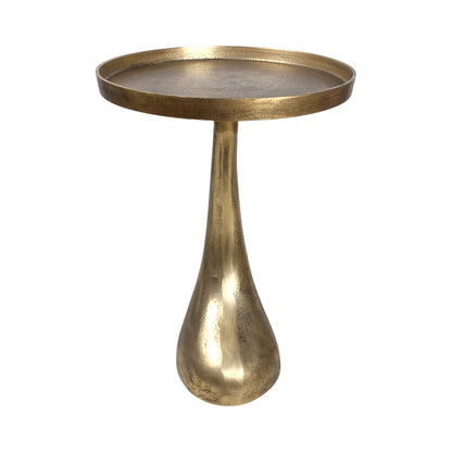 16 Inch Designer Metal Accent Side Table | Modern Artistic Statement Table (23 Inch Height)