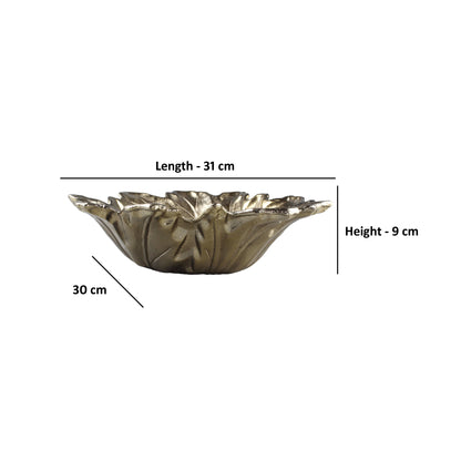 Silver Antique Leaf Bowls