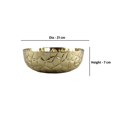 Elegant Handcrafted Zigzag Lines Serving Bowl: Stylish Tableware Accent