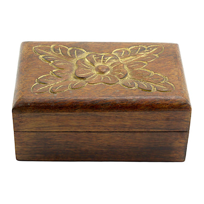 Premium Handcrafted Wooden Trinket Box – Natural Elegance
