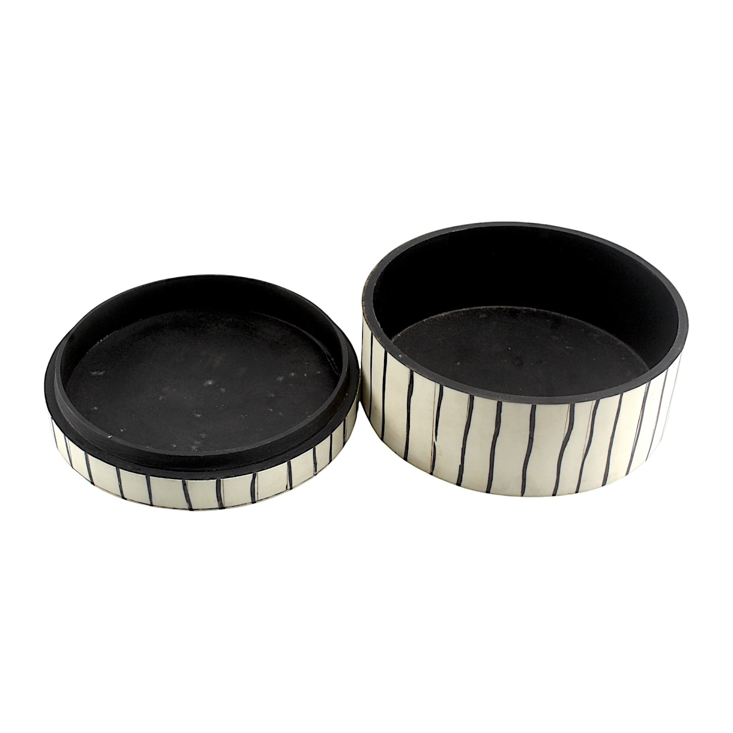 White Handcrafted Trinket Box with Unique Designs - Elegant Storage for Treasures