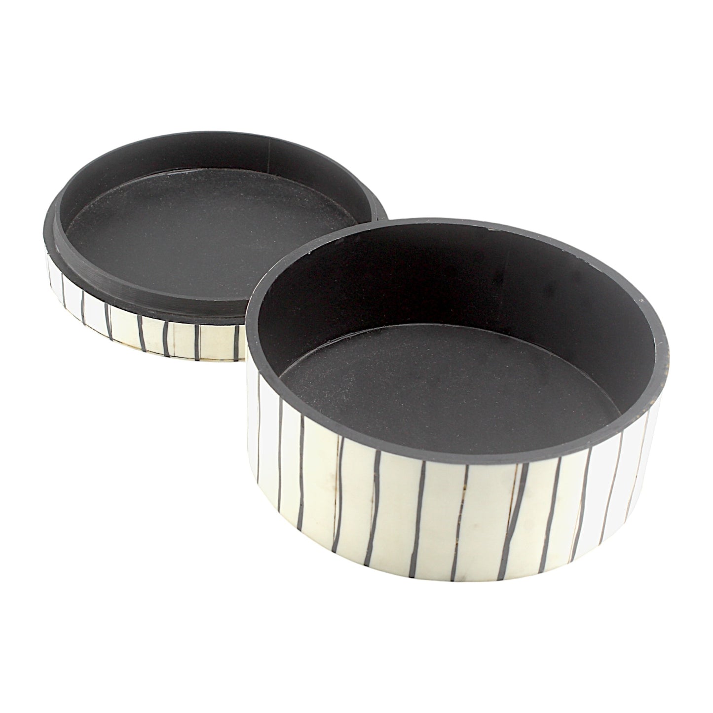 White Handcrafted Trinket Box with Unique Designs - Elegant Storage for Treasures