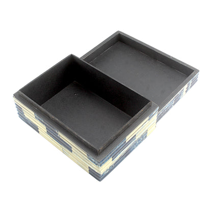 Blue Resin Trinket Box – Sleek Decorative Storage Box for Keepsakes
