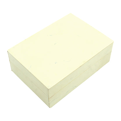 Handmade White Resin Rectangular Trinket Box – Simple & Elegant Storage Solution