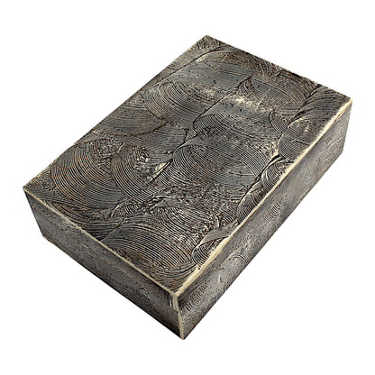 Handmade Black Mix Bone Trinket Box – Rectangular with Antique Design, Timeless Elegance for Your Keepsakes