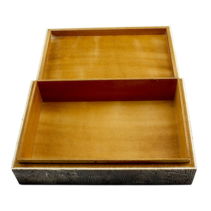 Handmade Black Mix Bone Trinket Box – Rectangular with Antique Design, Timeless Elegance for Your Keepsakes