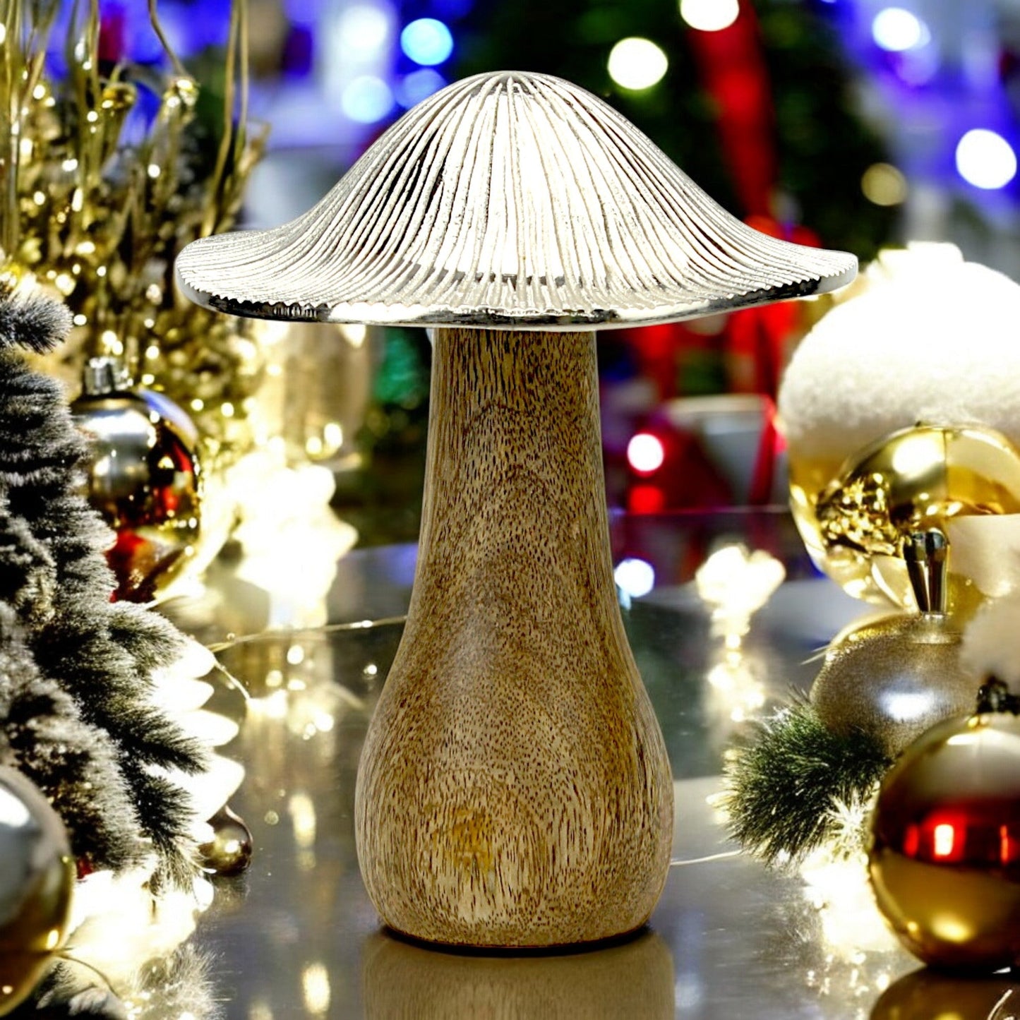 Aluminium Decorative Showpiece | Silver Table Decor